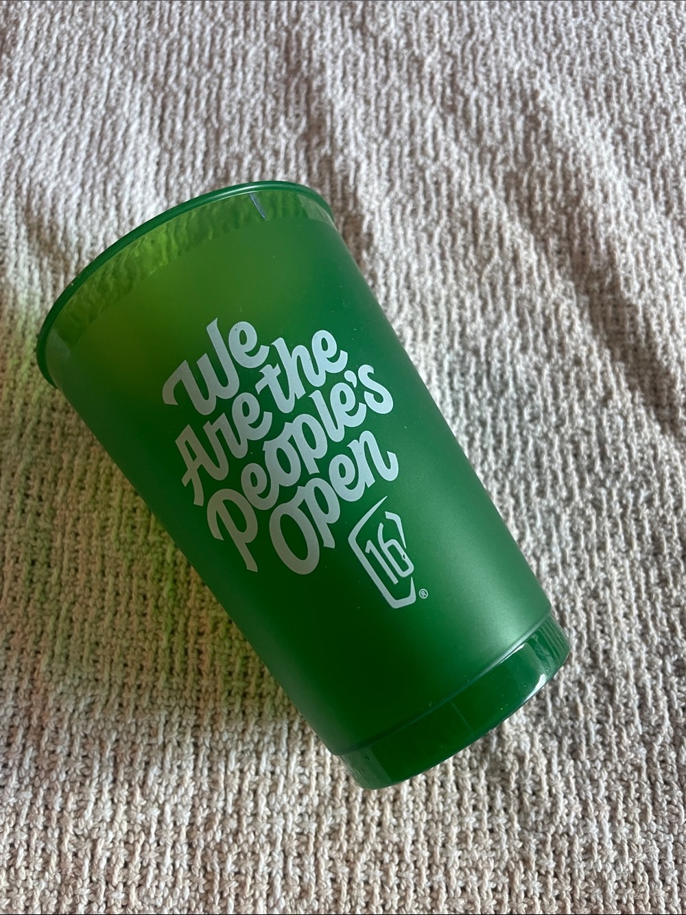 Green Promotional Plastic Cup Waste Management Open